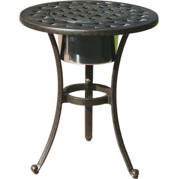 Outdoor Round Ice Bucket End Table