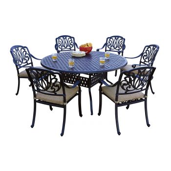 Catalina 7 Piece Outdoor Dining Set with Round Table