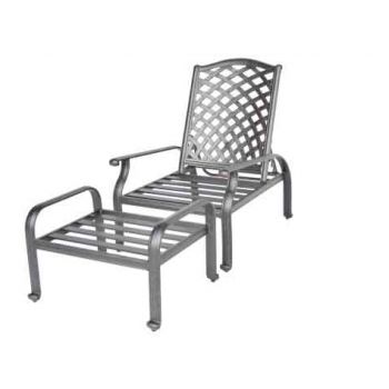 Santa Monica Adjustable Club Chair With Ottoman