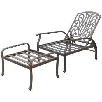 Catalina Adjustable Club Chair With Ottoman