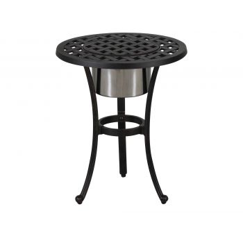 Outdoor End Table With Ice Chest